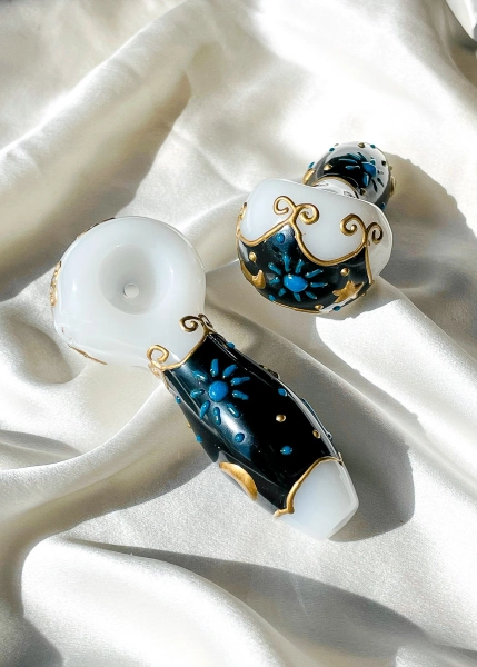 HANDPAINTED CELESTIAL PIPE
