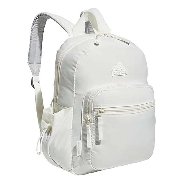 adidas Weekender Sport Fashion Compact Smaller Backpack with Detachable Mini valuables Pouch, Off White, One Size - One Size - Off-white