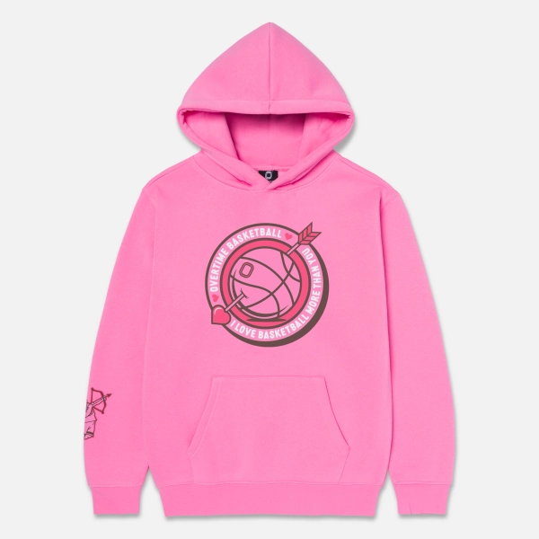Kids I Love Basketball Hoodie | S / Pink