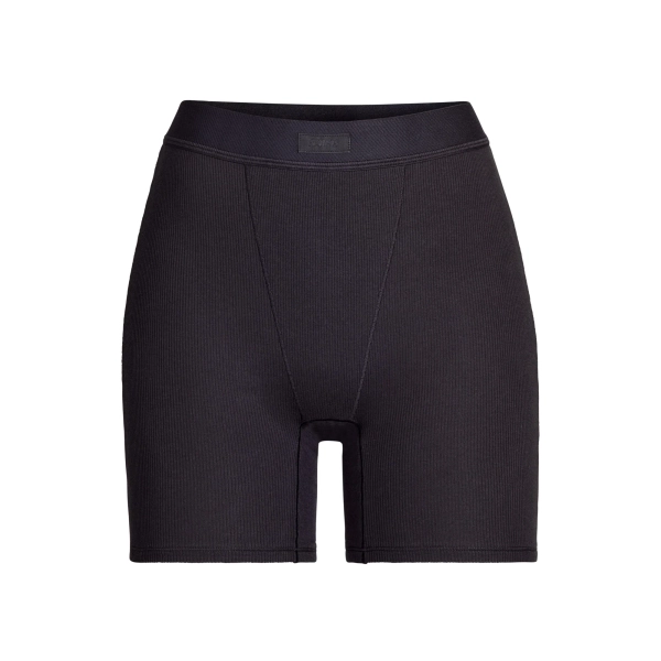 COTTON RIB BOXER | SOOT | XXS