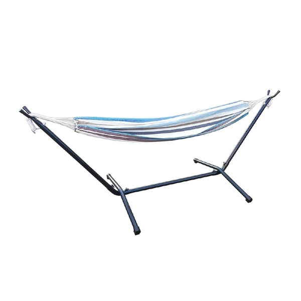 Spinifex Deluxe Hammock Combo with Stand Blue/White