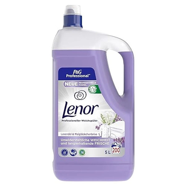 Lenor Professional Einen Hauch von Lavendel und Maiglöckchenbrise Fabric Enhancer / Fabric Softener / Weichspüler, Unwiderstehliche Frische