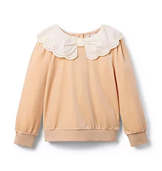 Girl Fluffy Bunny Heather Je T'aime Sweatshirt by Janie and Jack