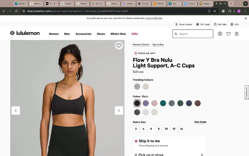 Flow Y Bra Nulu *Light Support, A–C Cups