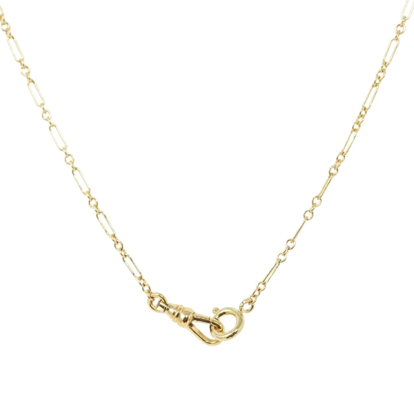 Pocket Watch Chain Albert Necklace Charm Holder Vintage Gold Chain Dog Clip Necklace Albert Clasp Carabiner Necklace 14k Gold Filled - Etsy