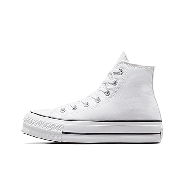 Converse Chuck Taylor All Star Lift Women's Lace Up Canvas Sneaker - 9.5 - White/Black/White