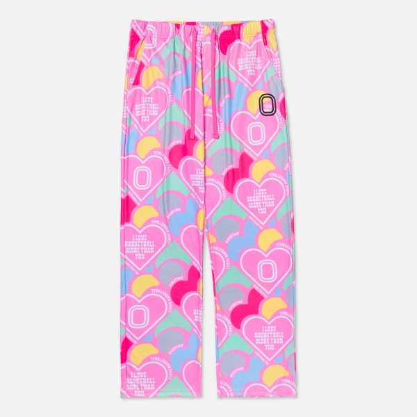 Kids I Love Basketball Pajamas | S / Pink