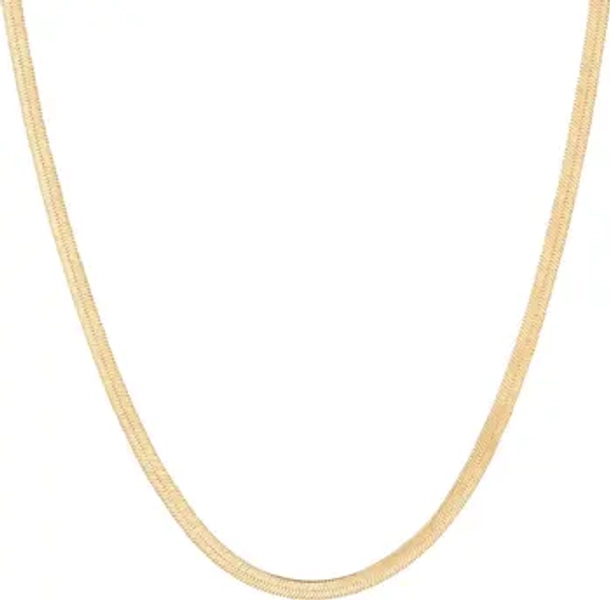 Gold Snake Chain Necklace Sleek and Timeless Elegance