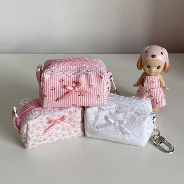 handmade extra mini pouch keychains