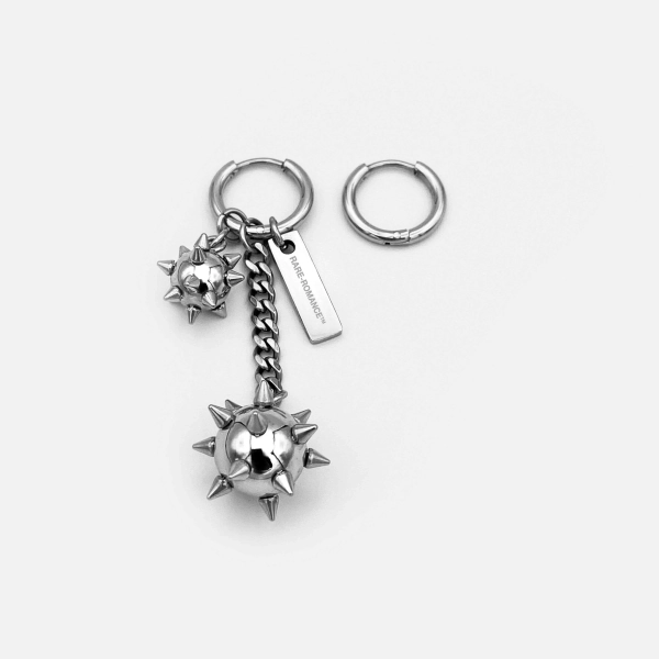 TRI-CHARM MORNING STAR EARRINGS