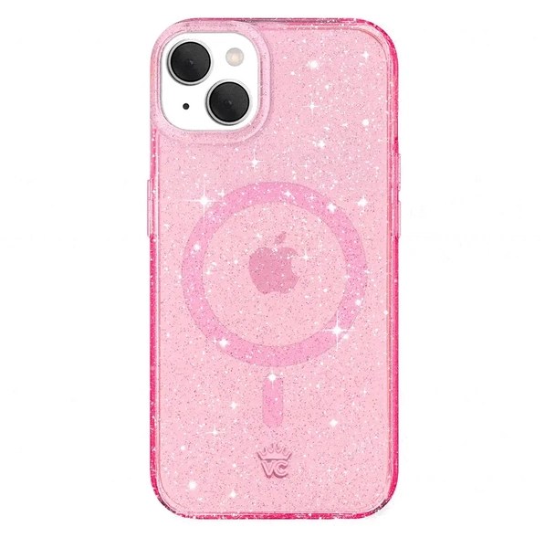 Pink Stardust Glitter iPhone Case | iPhone 15 Plus