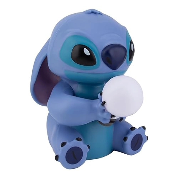 Stitch Lampe Officiellement licencié Lilo, Lampe, Cadeau de collection Disney, Veilleuse pour table de nuit, Décor de chambre, Bleu - Stitch