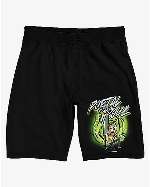 Portal Boyz Lounge Shorts - Rick and Morty