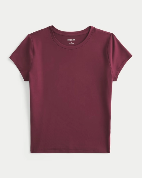 Soft Stretch Seamless Fabric Crew Baby Tee