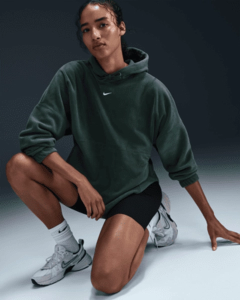 Nike One Women's Oversized Therma-FIT Pullover Fleece Hoodie