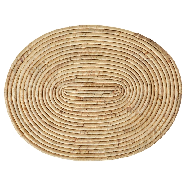 STAMSILL Place mat - water hyacinth/sedge handmade 18x14 "