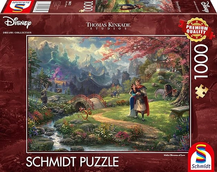 Schmidt Spiele 59672 Thomas Kinkade Disney Mulan Jigsaw Puzzle 1000 Piece