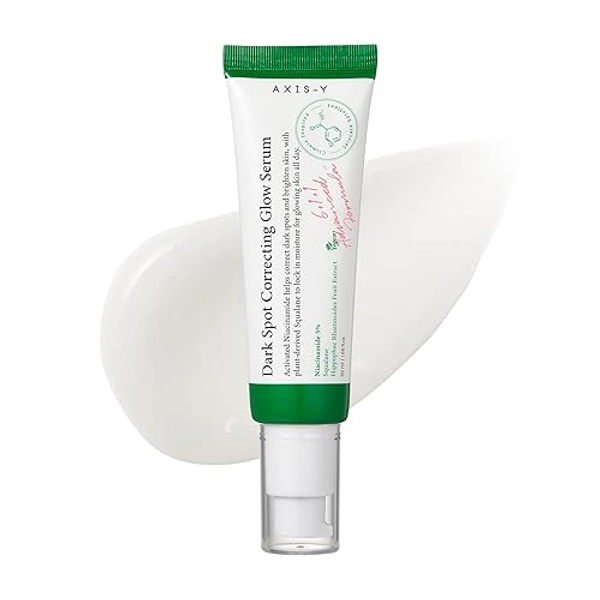AXIS-Y Dark Spot Correcting Glow Serum - 5% Niacinamide Remedy for Dark Spots, Blemish & Freckle Remover - Vegan Korean Skin Care Niacinamide Serum for All Skin Types - 1.69 fl. oz. - 1.69 Fl Oz (Pack of 1)