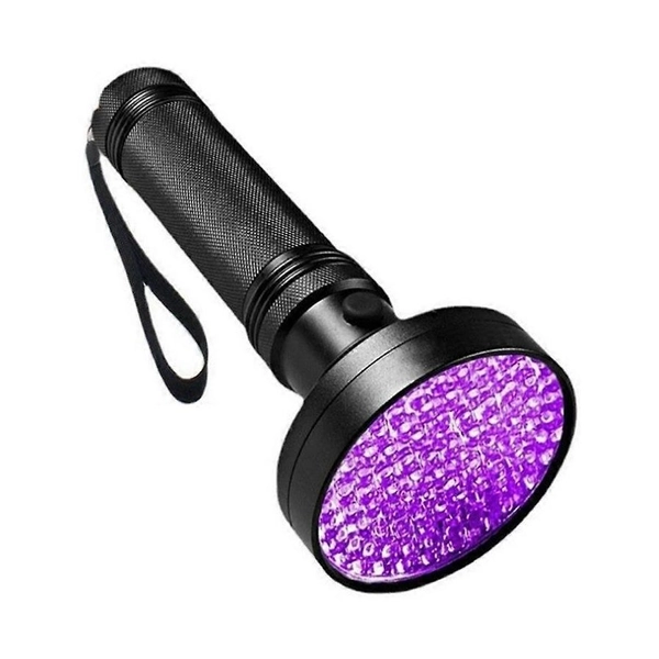 100 LED Ultraviolet Light 100 LED UV Flashlight Outdoor Waterproof Aluminum Dry Lamp, Detection of Currency/Urine Stains