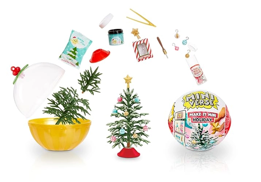 MGA's Miniverse Make It Mini Holiday Serie - Diner - Mini-Sammelstücke zum Film Schöne Bescherung, DIY-Weihnachts-Diner Minis - Nicht ESSBAR - für Teenager, Erwachsene, Sammler und Kinder