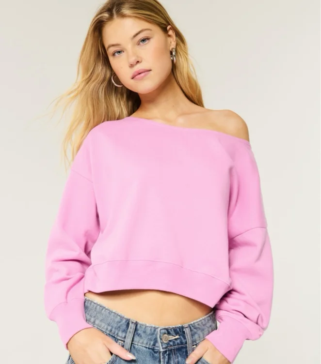 Easy Off-the-Shoulder Sweatshirt