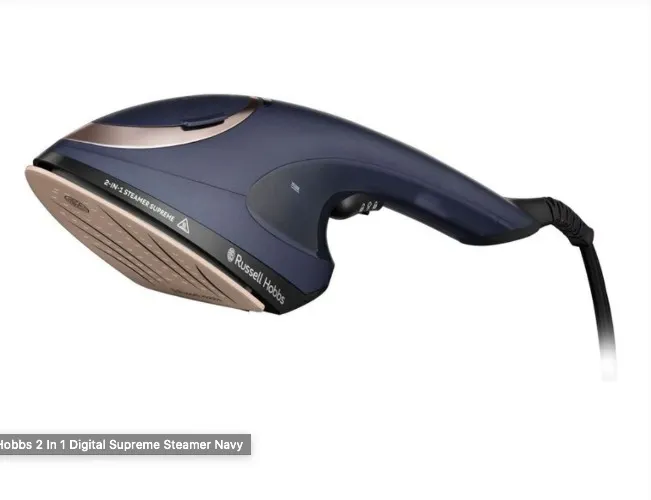 Russell Hobbs 2 In 1 Digital Supreme Steamer Navy