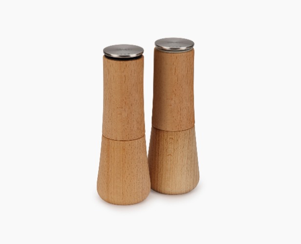 Milltop™ Wood 2-piece Salt & Pepper Mill Set 