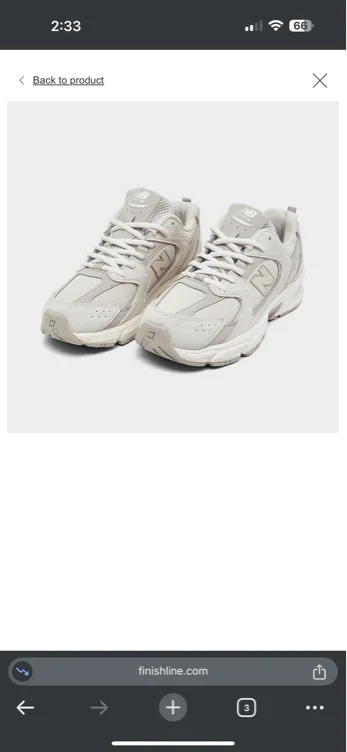 New Balance 530 Casual Shoes - Moonbeam - US SIZE: 7 or 7.5 or 6 not 8