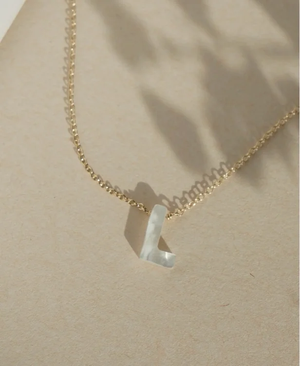 Dawn initial necklace 