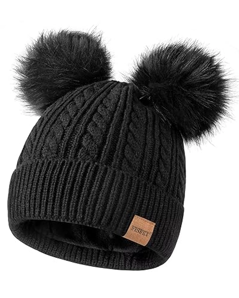 Double pom pom beanie