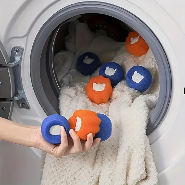 3/6pcs éliminateur de poils danimaux pour machine à laver, boules de séchage réutilisables, réduire  , économiser du   de séchage de   à laver gratuit | Temu France