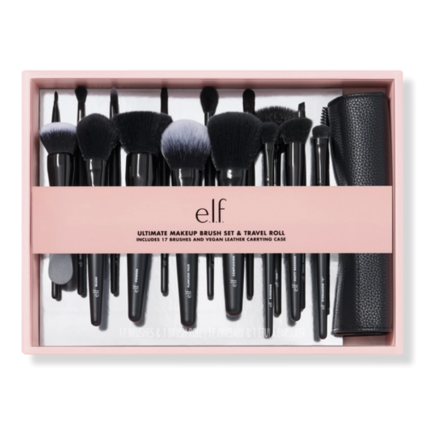 Ultimate Makeup Brush Set & Travel Roll
