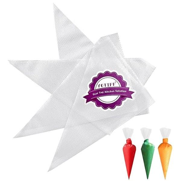 Thickened 100pcs/set Disposable Pastry Bag Icing Piping Bag Cake Cupcake Decorating Bags (12inch Thickened) - 12 Inch