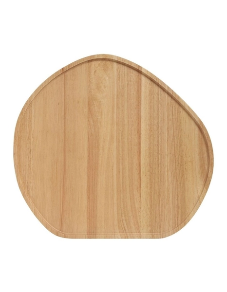 Cheese Knife Set with Wooden Board 5 Piece in Natural Brown