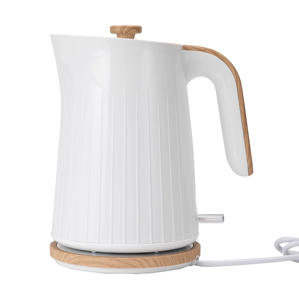 White Wood Kettle, 1.7L - Anko