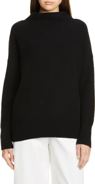 Boiled Cashmere Funnel Neck Pullover