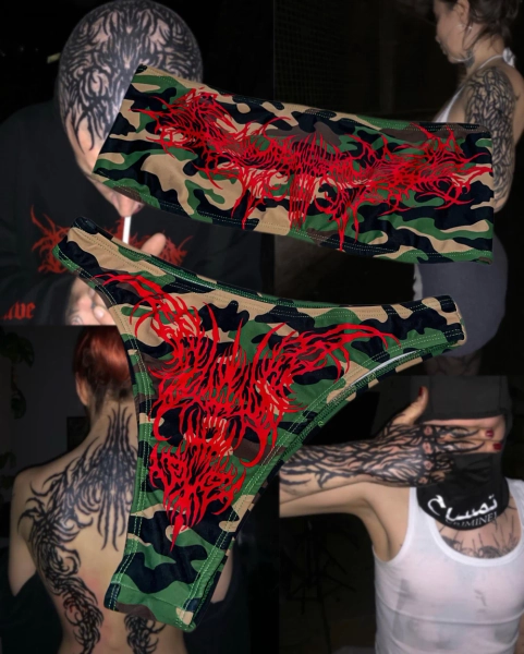 Neo tribal camo bikini