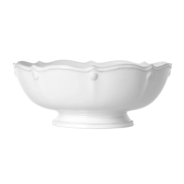 Berry & Thread 11" Footed Fruit Bowl - Whitewash | Default Title