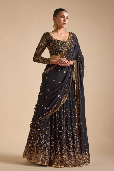 Premium Georgette Embroidered Lehenga