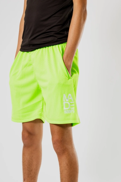 Spring Essential Embroidered Logo Shorts | YM / Leaf