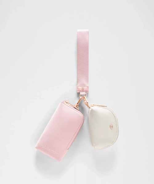 Dual Pouch Wristlet *Wallet - Mink Berry/Light Ivory - ONE SIZE
