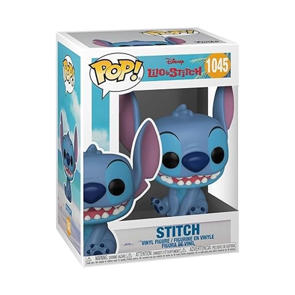 Funko Pop! Disney: Smiling Seated Stitch - Disney: Lilo & Stitch - Figurine en Vinyle à Collectionner - Idée de Cadeau - Produits Officiels - Jouets pour Les Enfants et Adultes - Movies Fans - Funko POP! Disney: Smiling Seated Stitch - Lilo And Stitch - Figurine en Vinyle à Collectionner - Idée de Cadeau - Produits Officiels - Jouets pour les Enfants et Adultes - Movies Fans