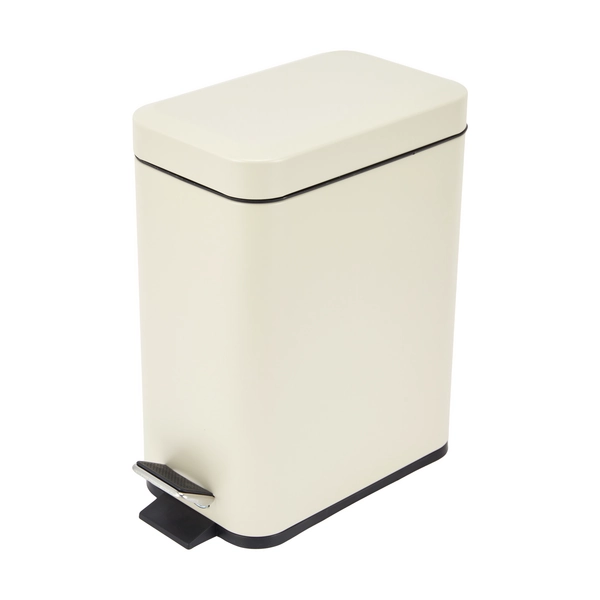 5L Slim Line Bin, Sand - Anko