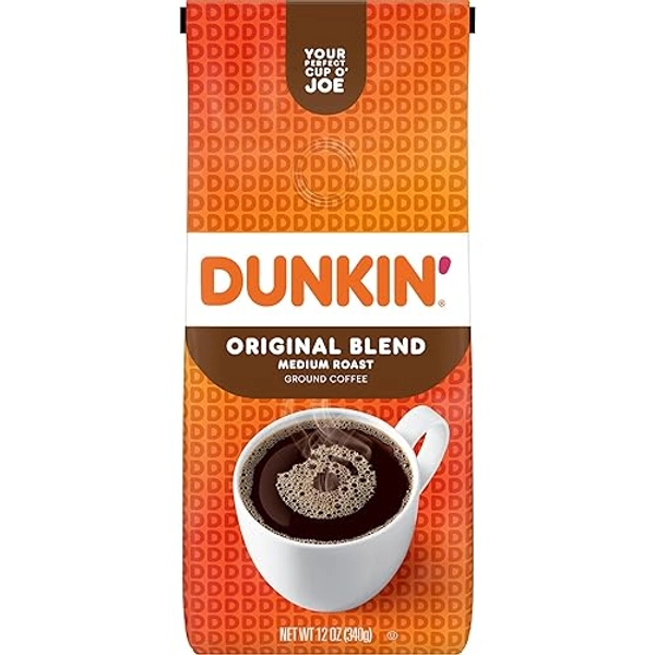 Dunkin Donuts Original Blend Medium Roast Ground Coffee 340g - Pumpkin Spice - 340 g (Pack of 1)