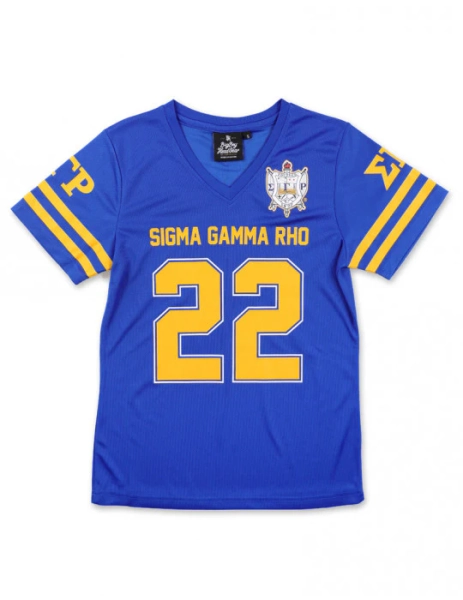 SGRho Football Jersey Tee - Sigma Gamma Rho | Small