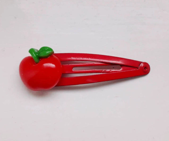 Apple Snap Hair Clips