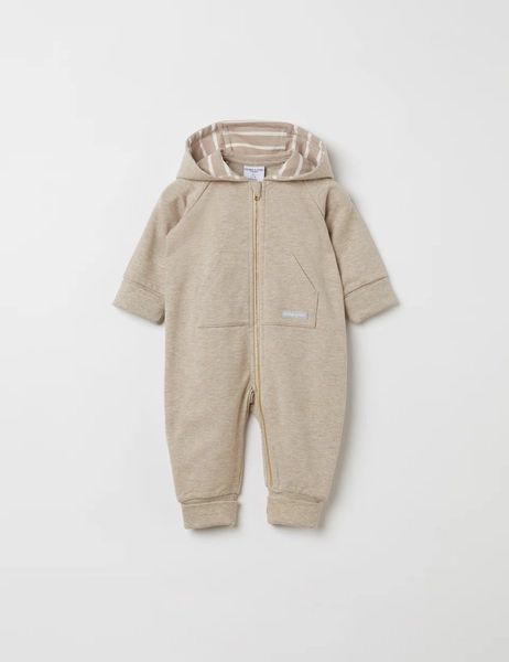 Cotton Rich Hooded Zip All In One (7lbs -24 Mths)