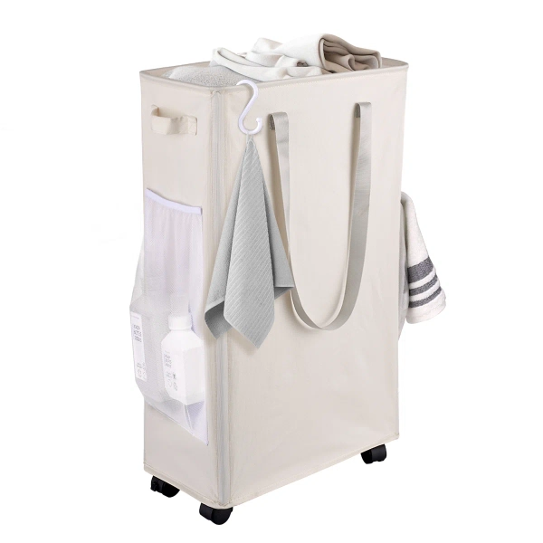 Ebern Designs 75L Laundry Basket With Wheel | Wayfair