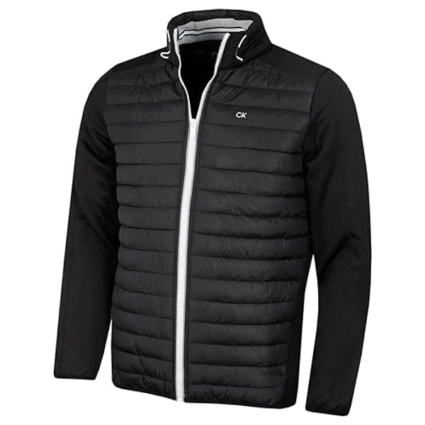 Calvin Klein Herren CK Hybrid Insulate Leichte Jacke - L - Schwarzes Silber