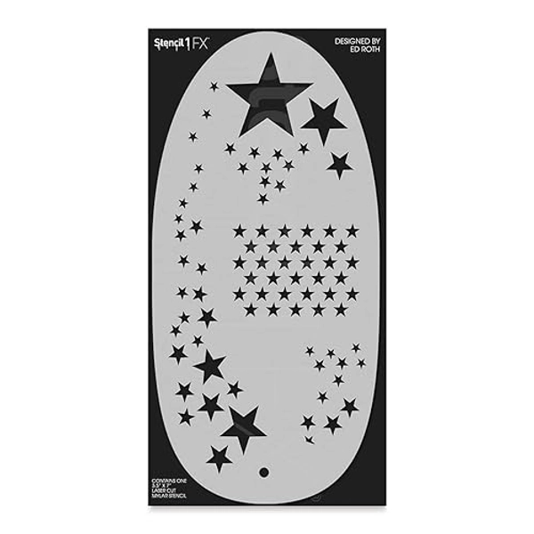 STENCIL1FX Star Witness Stencil Eye Makeup Stencil for Costumes, Dress Up, Halloween, Cosplay, Arts, Face Painting